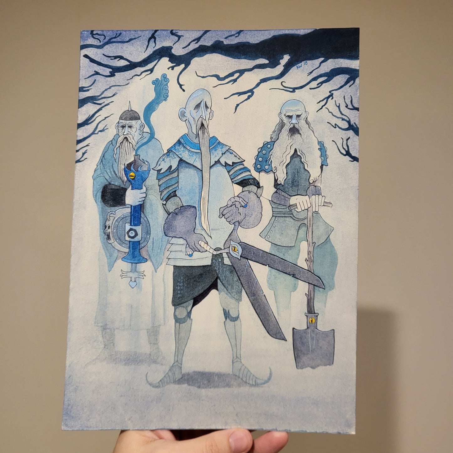 Original Artwork: Gardener Knights (Fronds of Benevolence)