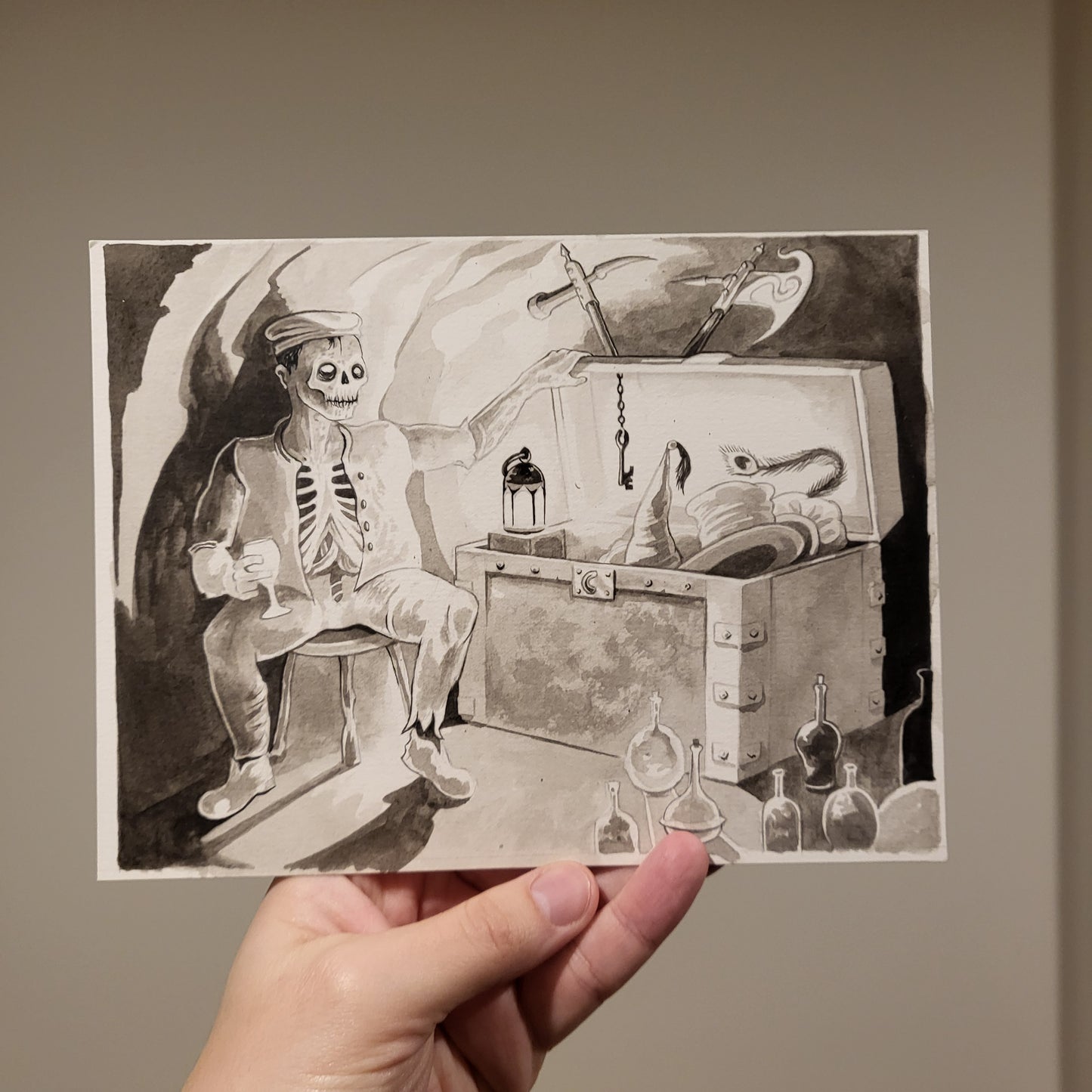 Original Artwork: Krenupt & His Wares (The Hand of God)