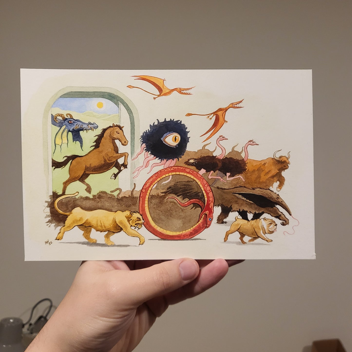 Original Artwork: Menagerie (The Big Squirm)